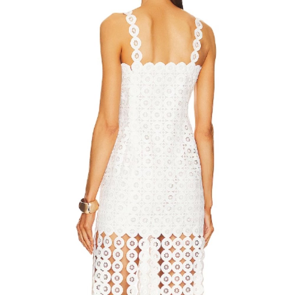 Jonathan Simkai Jaycee Circle Lace Midi Dress - image 5